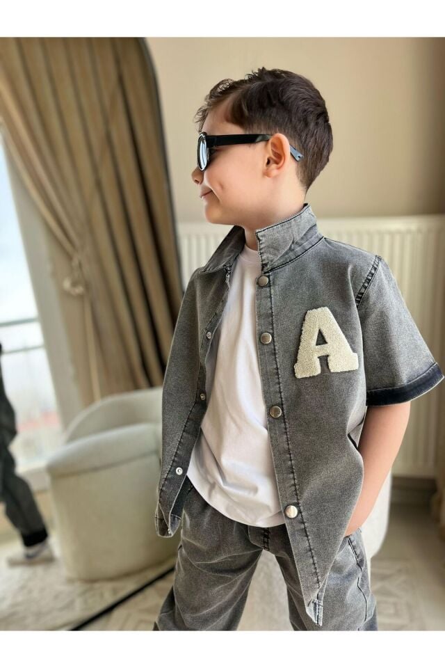 3 Lü Erkek Çocuk Kot Takim Siyah - 9-10 Yaş