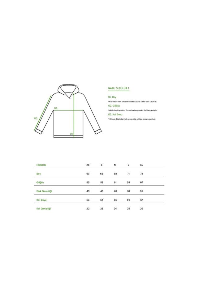 kapüşonlu oversize 3 iplik kumaş cepli Beyaz - S/M