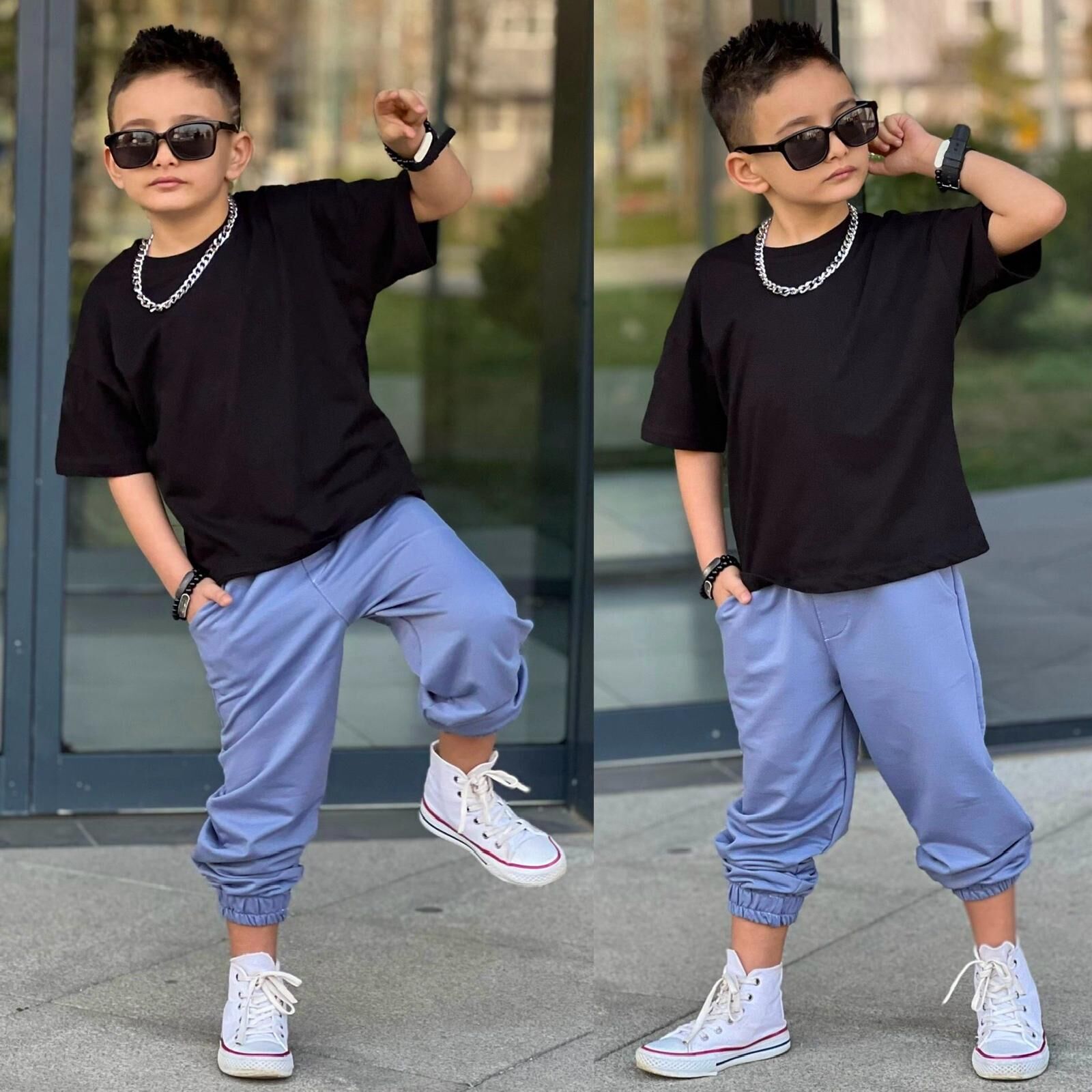 Ti̇şort Eşofman Alt Üst 2 Li Baskisiz Kiz Çocuk Takim