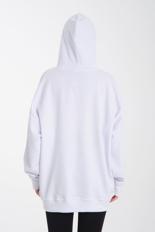 Unisex  Essential Sweatshirt Beyaz - S/M