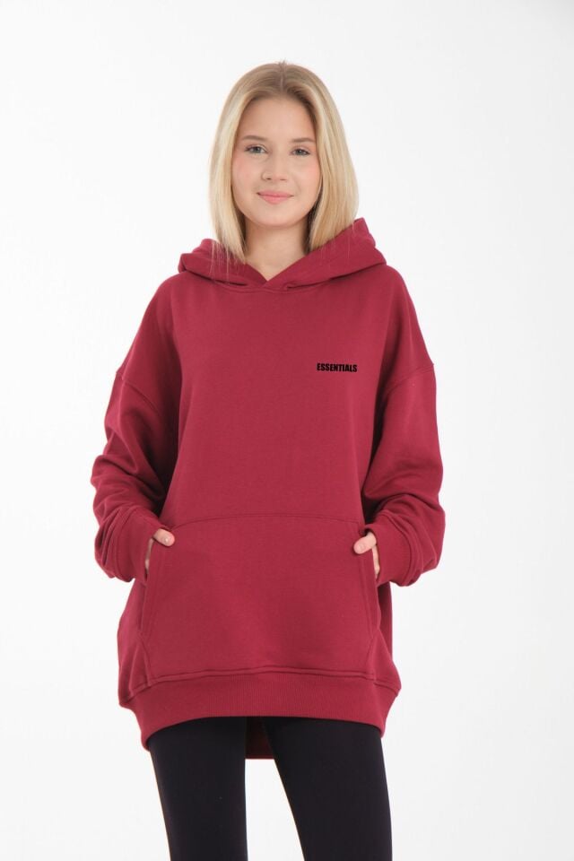 Unisex  Essential Sweatshirt Bordo - XL/2XL