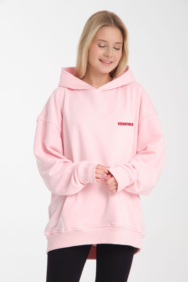 Unisex  Essential Sweatshirt Pembe - M/L