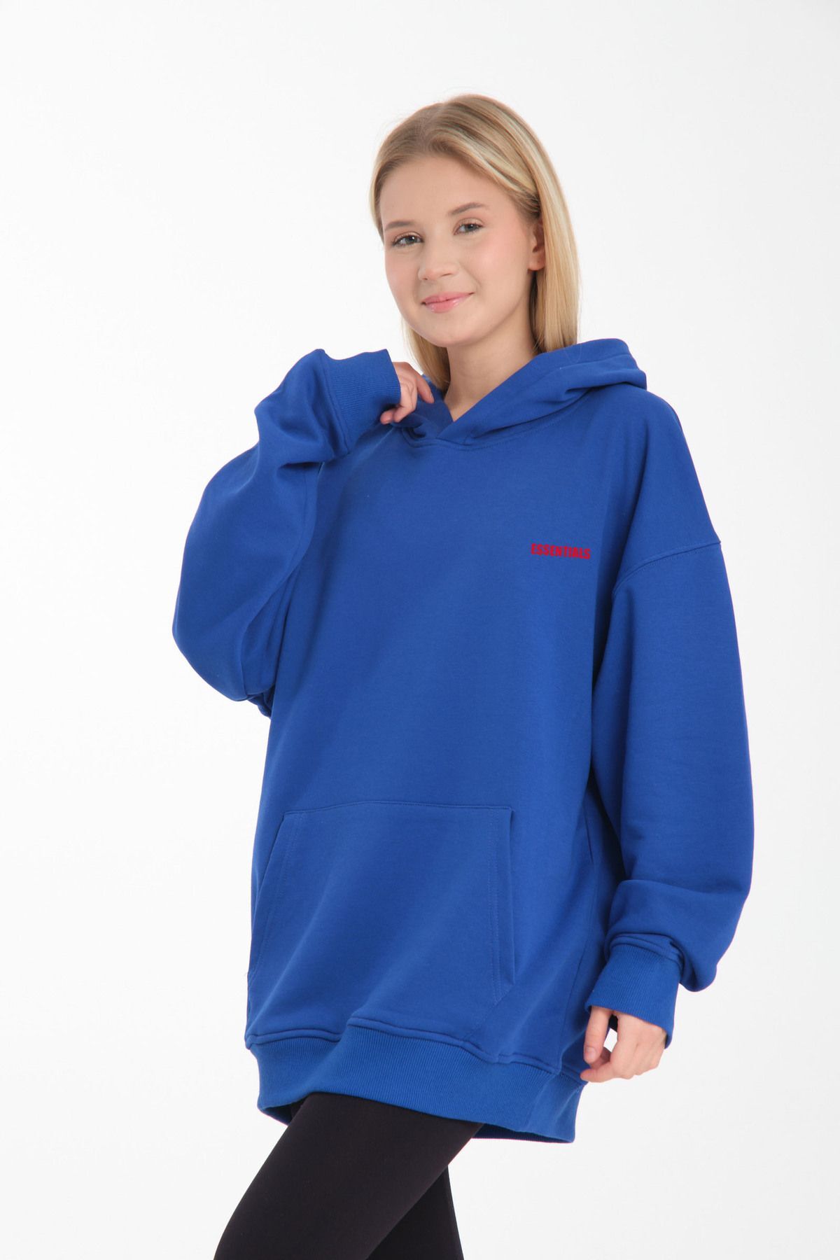 Unisex  Essential Sweatshirt Mavi - S/M