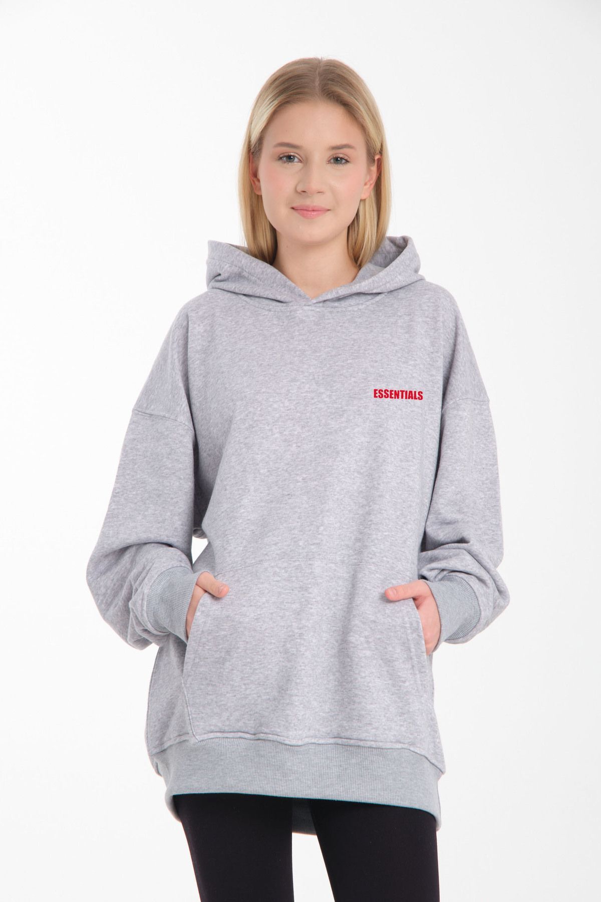 Unisex  Essential Sweatshirt Gri - M/L