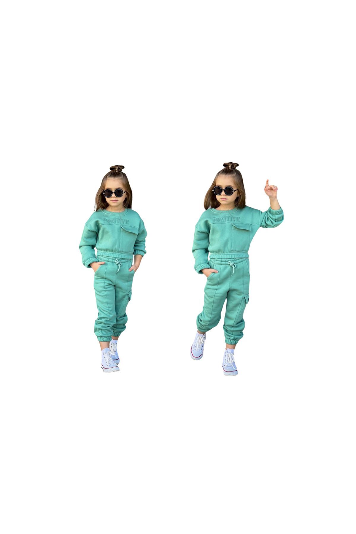 SPOR KIZ TAKIM CEPLİ Yeşil - 7-8 Yaş