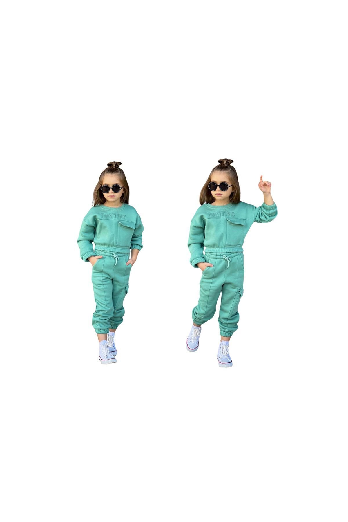 SPOR KIZ TAKIM CEPLİ Yeşil - 5-6 Yaş